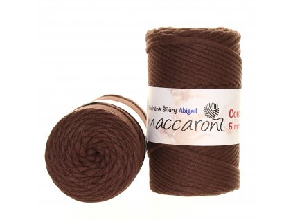 Maccaroni Šňůry Abigail 5mm - 304D tmavě hnědá