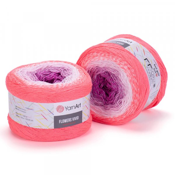 YarnArt Flowers Vivid 511 růžovo-fialová