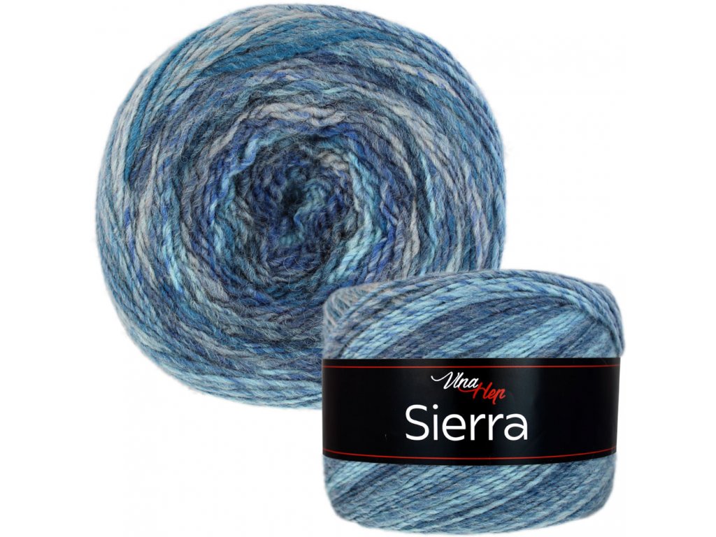 Vlna-hep Sierra Color 7203 modrá