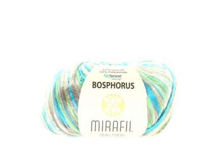 Mirafil Bosphorus multi 215 tyrkysovo-zeleno-šedá