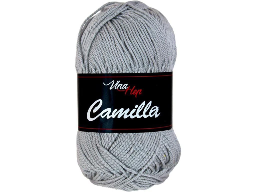 Vlna-hep Příze Camilla 8232 tm. šedá