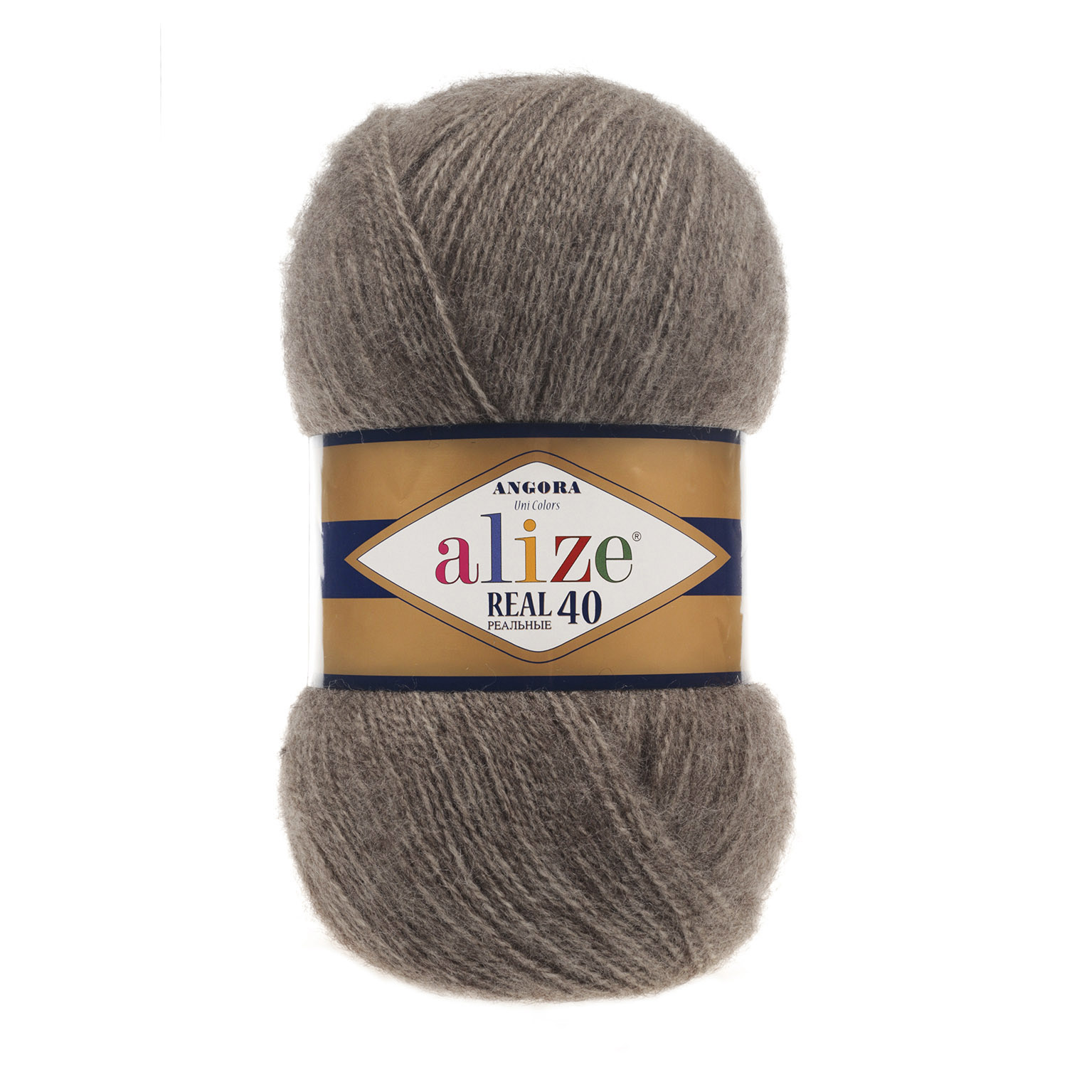 Alize Angora real 40 - 553 hnědá melange