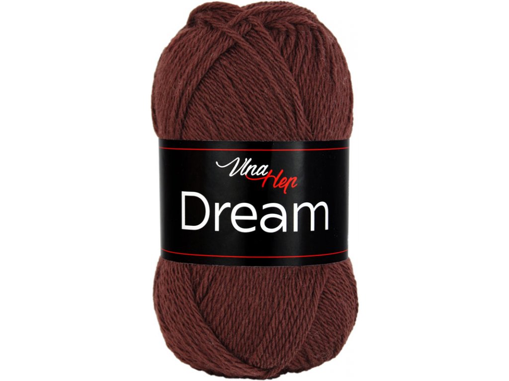 Vlna-hep Dream 6407 tmavě hnědá