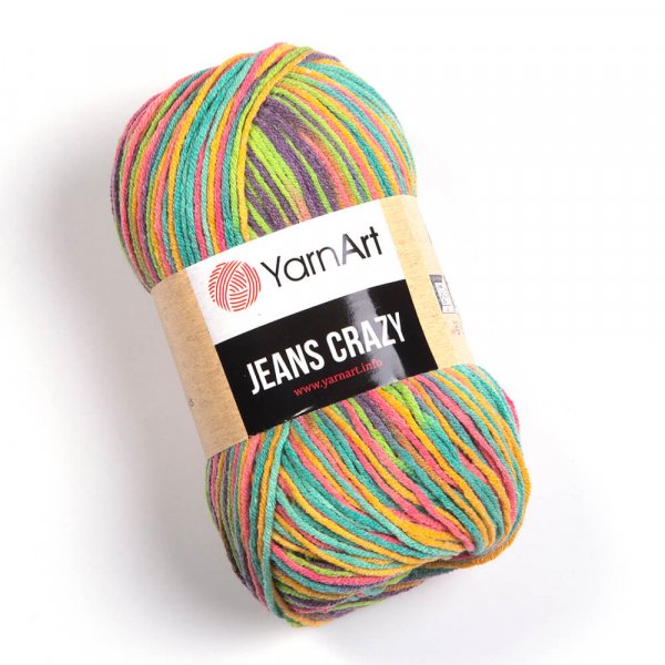 YarnArt Jeans crazy 8215 barevný melír