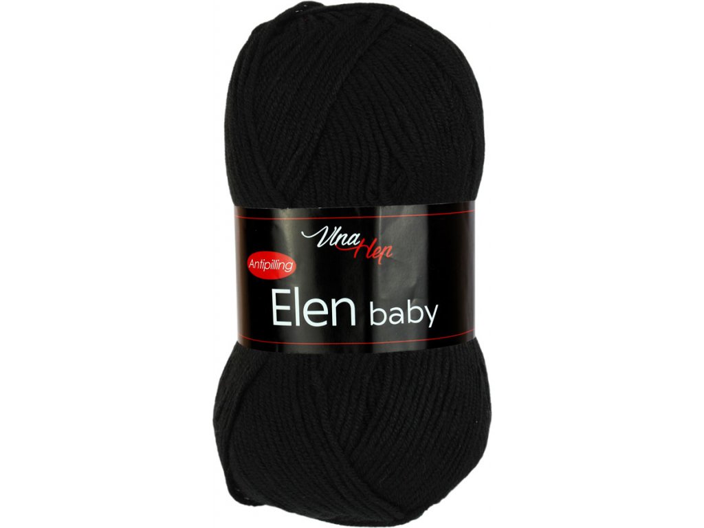 Vlna-hep Elen baby 4001 černá