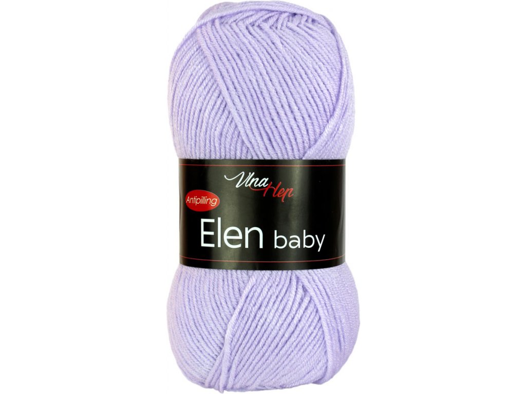 Vlna-hep Elen baby 4451 světlounká fialová