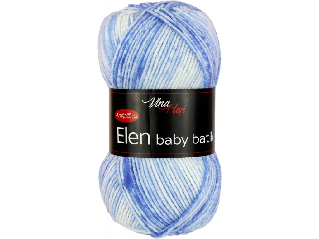 Vlna-hep Elen baby batik 5114 modrá