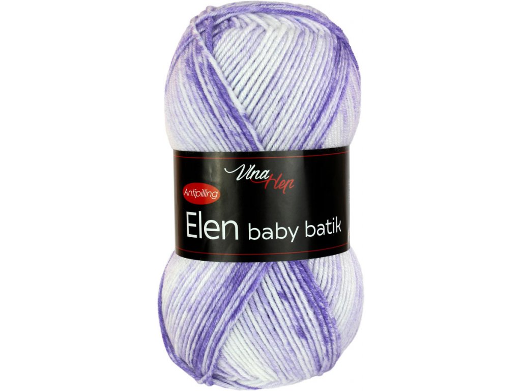 Vlna-hep Elen baby batik 5115 fialová