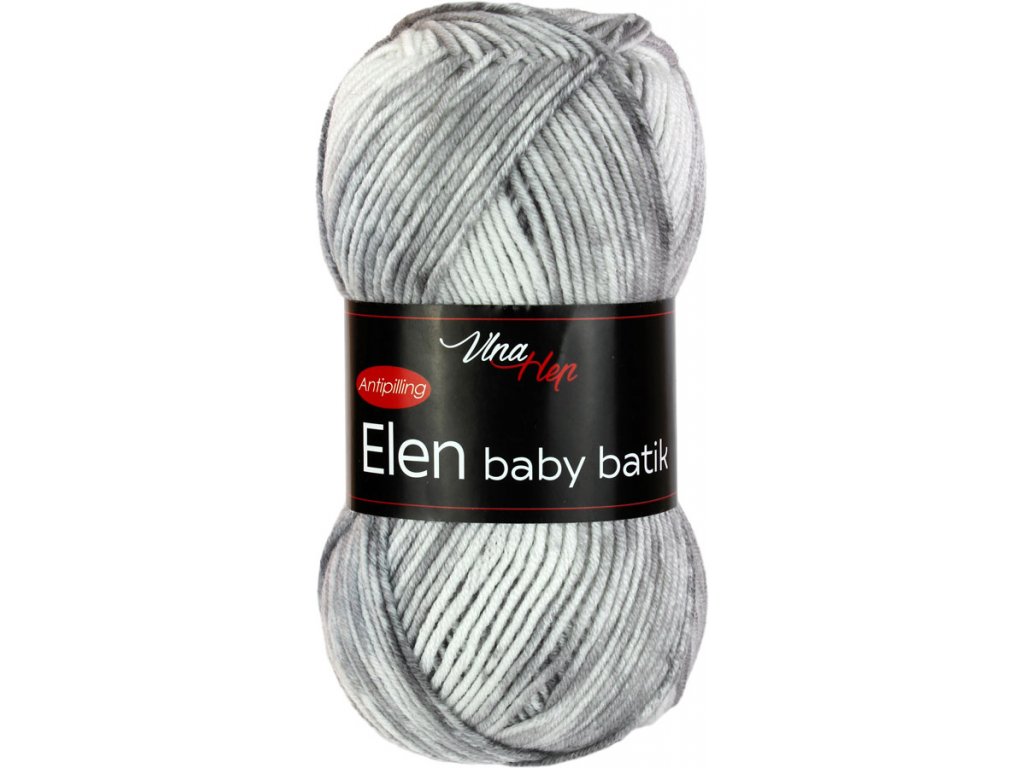 Vlna-hep Elen baby batik 5116 šedá
