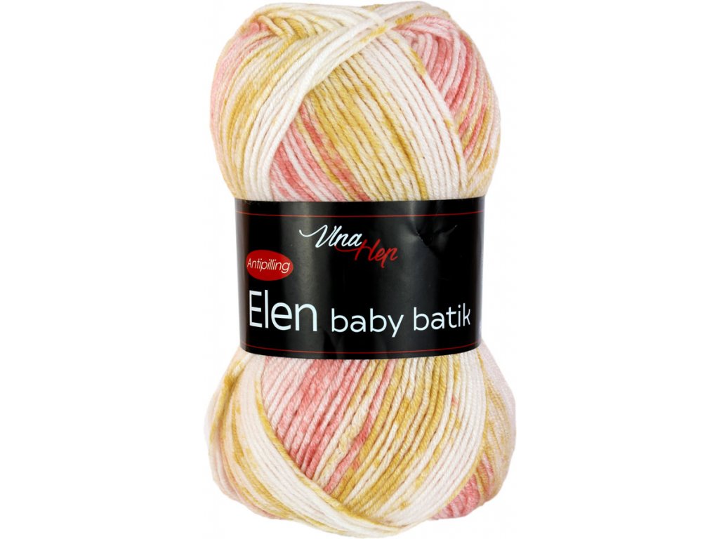 Vlna-hep Elen baby batik 5119 žluto-oranžová