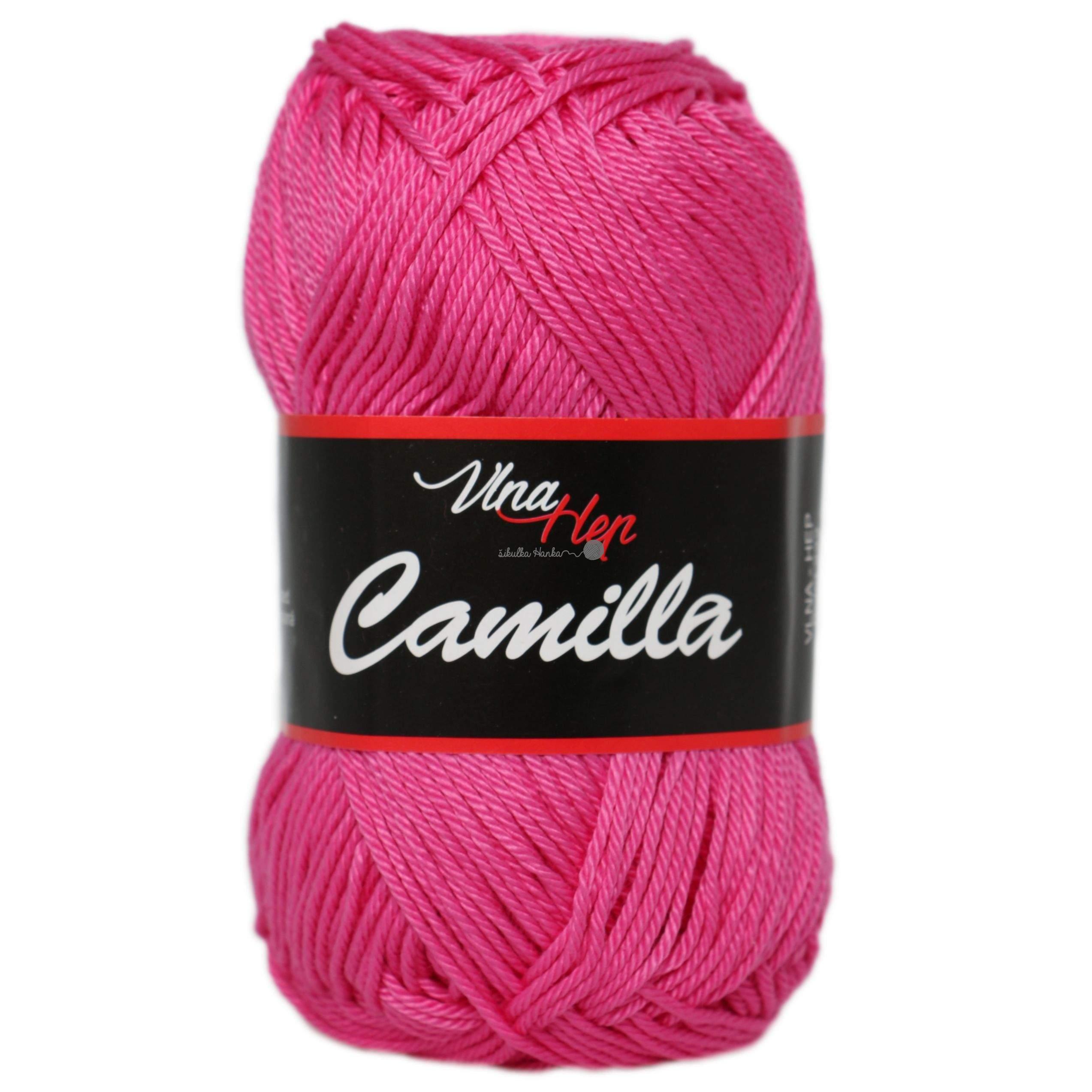Vlna-hep Příze Camilla 8037 tm.růžová
