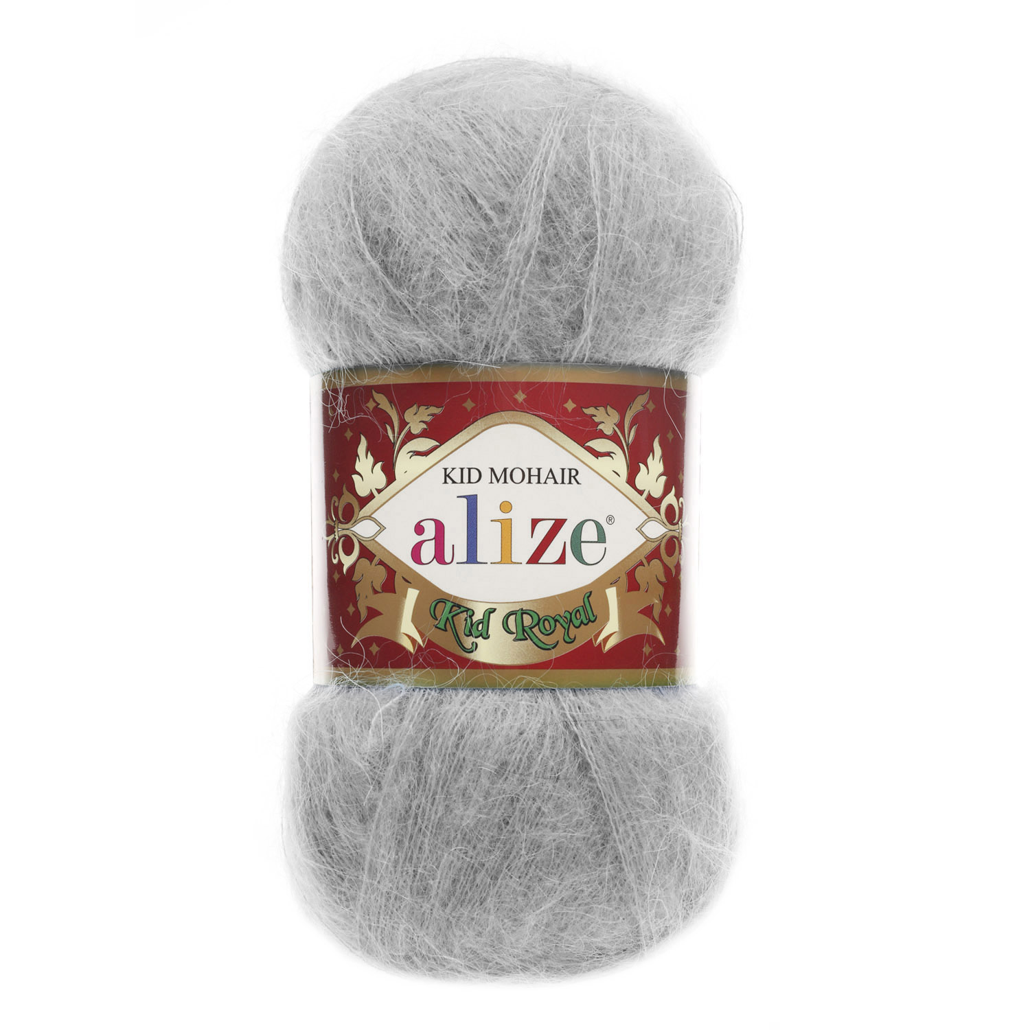 Alize Příze Kid Royal 50 - 224 světle šedá