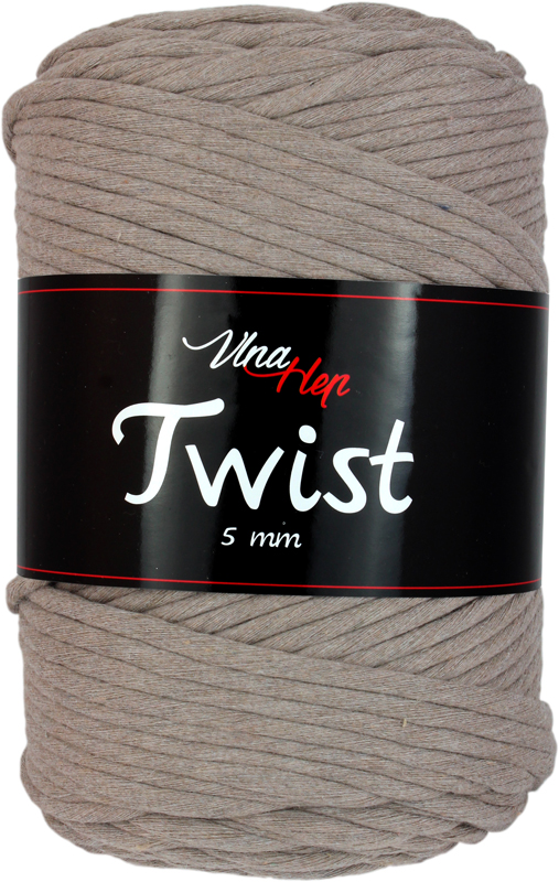 Vlna-hep Twist 5mm - 8224 mokka