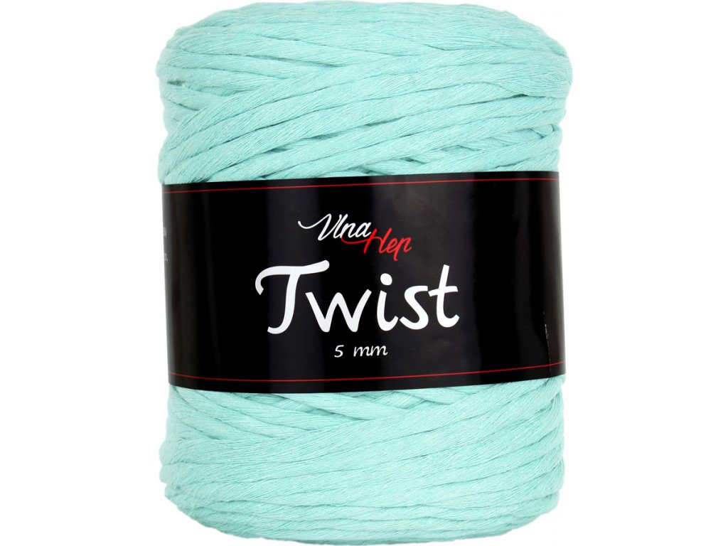 Vlna-hep Twist 5mm - 8134 pastelová modrá