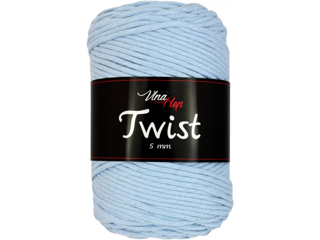 Vlna-hep Twist 5mm - 8422 modrá