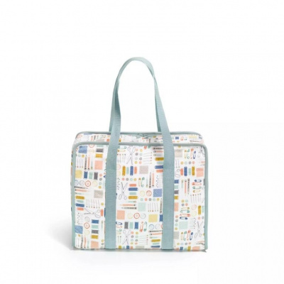 Prym Taška na pletení - modrošedá pletení