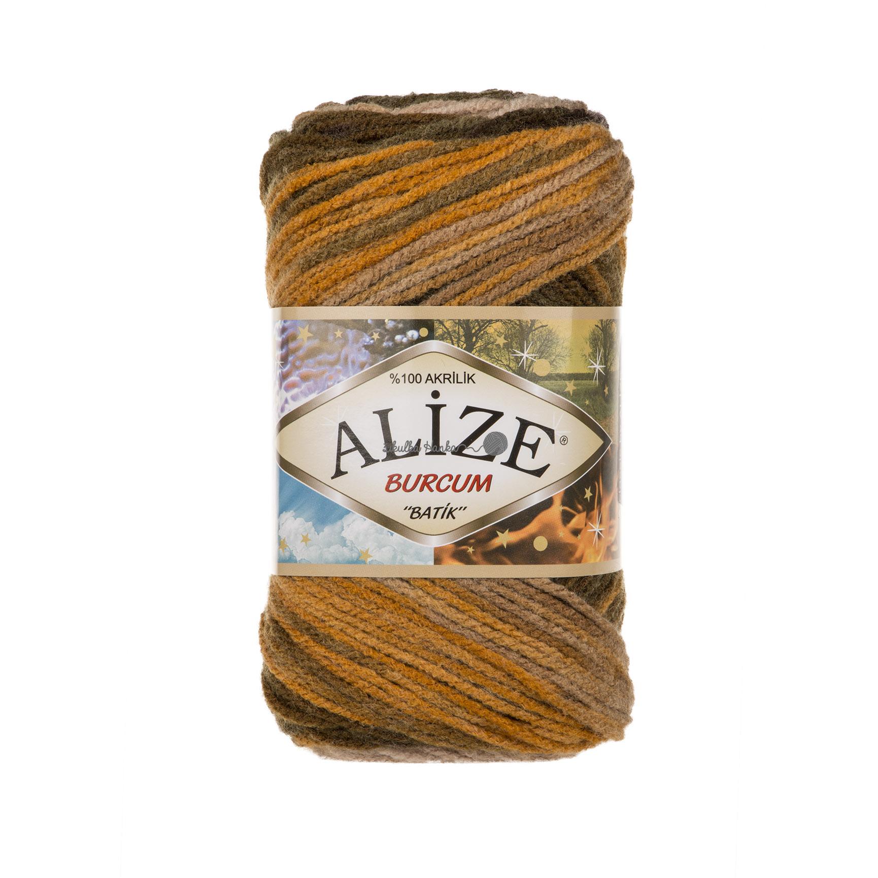 Alize Burkum batik 5850 khaki-okrovo-světlá