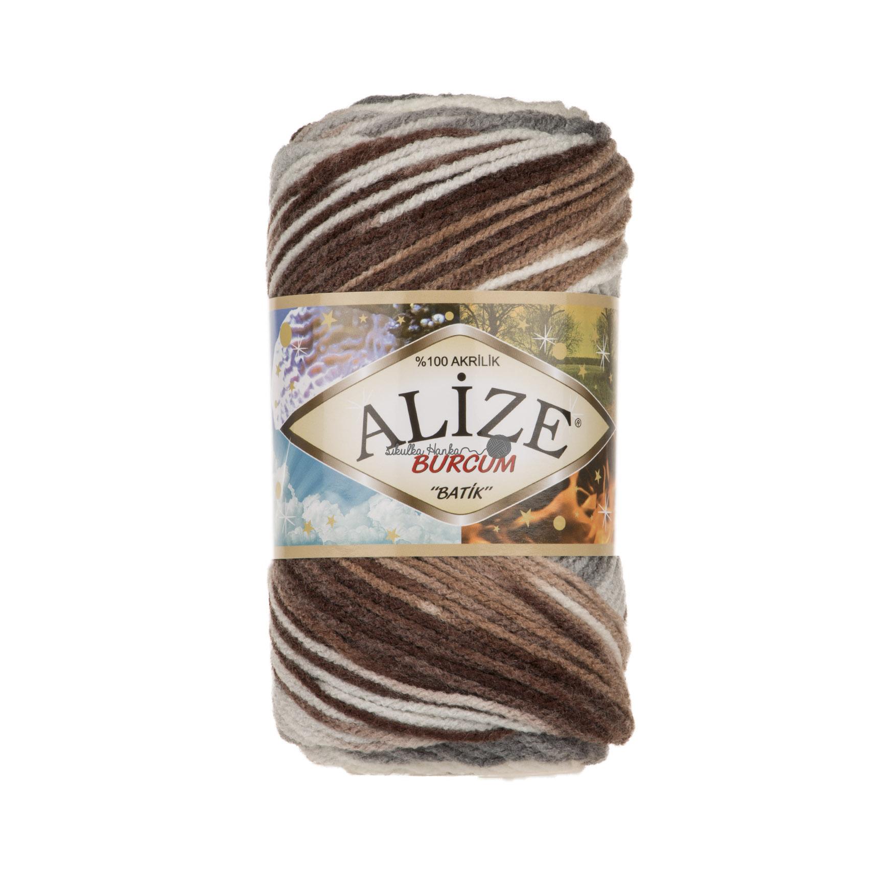 Alize Burkum batik 5742 hnědo-šedo-světlá