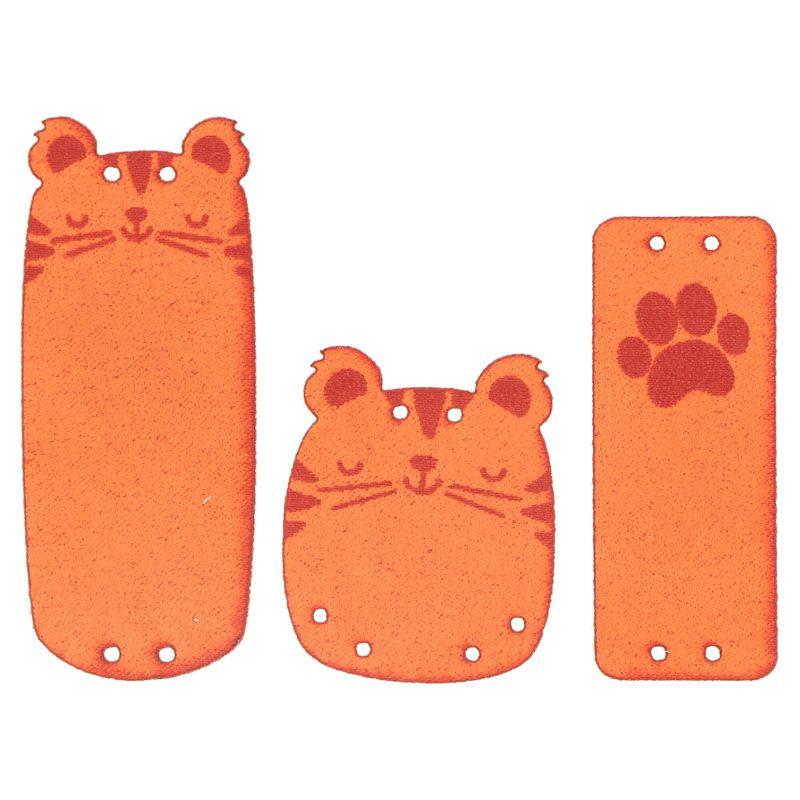 Štítky dekorační - tygr oranžový