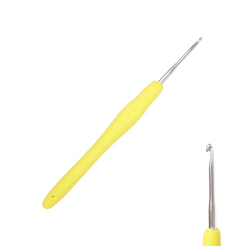 Háček s pogumovanou ručkou 2,5mm žlutý