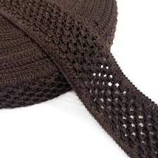 Guma pletená 1m - čokoládová