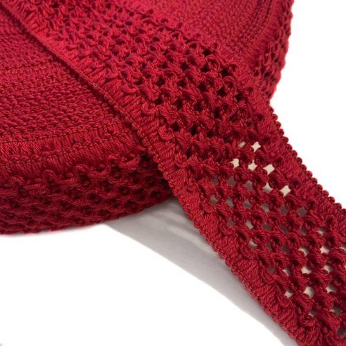 Guma pletená 1m - červená