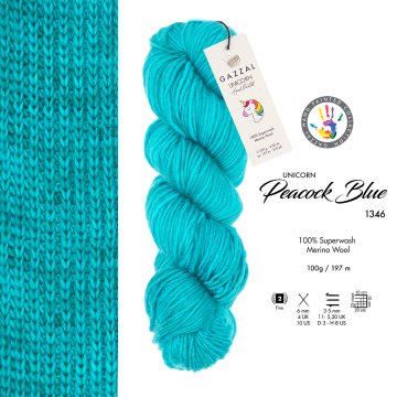 Gazzal Unicorn 1346 tyrkysová