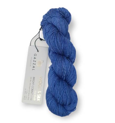 Gazzal Wool and silk 11164 kobaltová