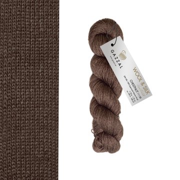 Gazzal Wool and silk 11138 čokoládová