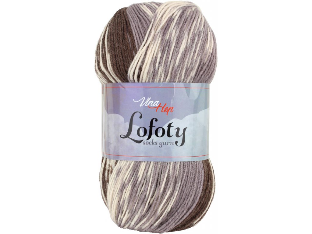 Vlna-hep Lofoty - 7804 hnědo-béžová