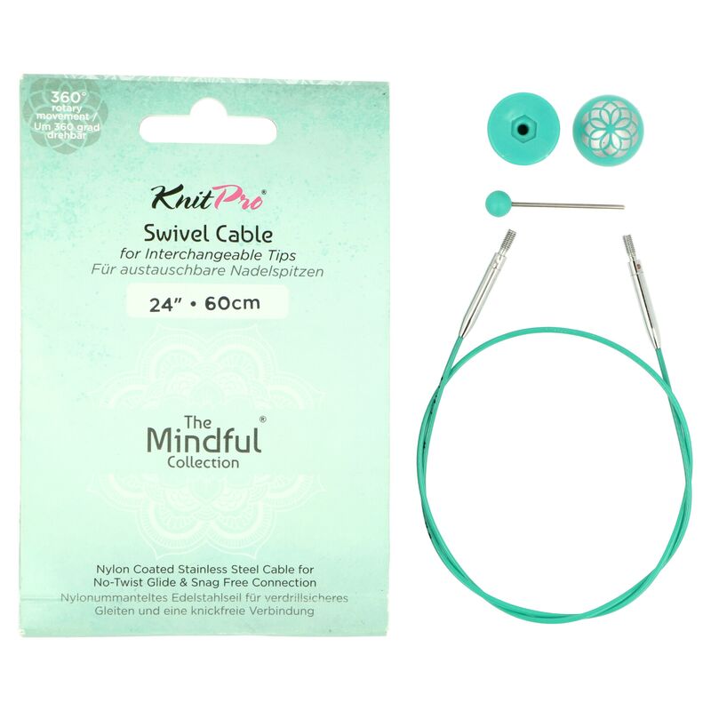 KnitPro Mindful otočné lanko 35cm