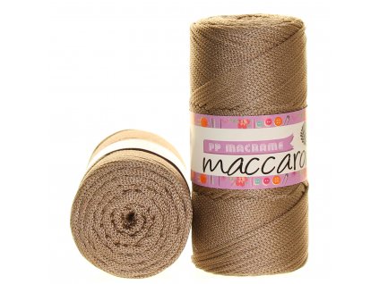 Maccaroni PP Macrame 40 šedohnědá