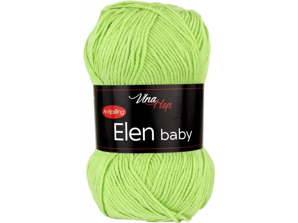 Vlna-hep Elen baby 4145 světle zelená
