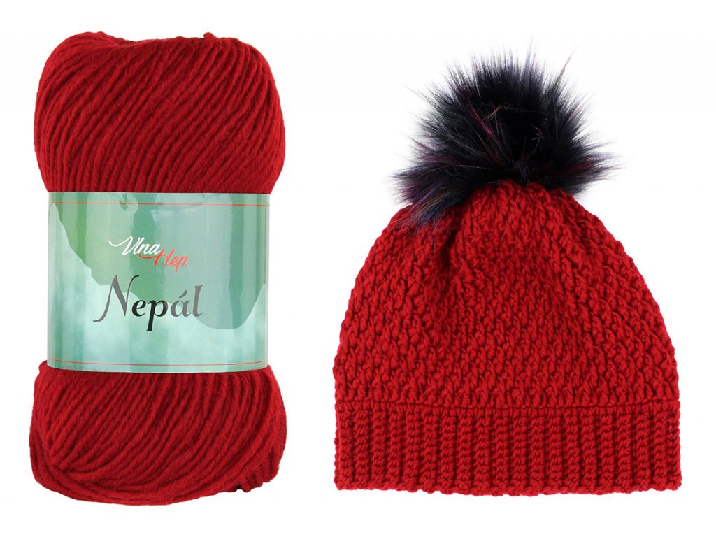 Vlna-hep Nepál 6019 červená