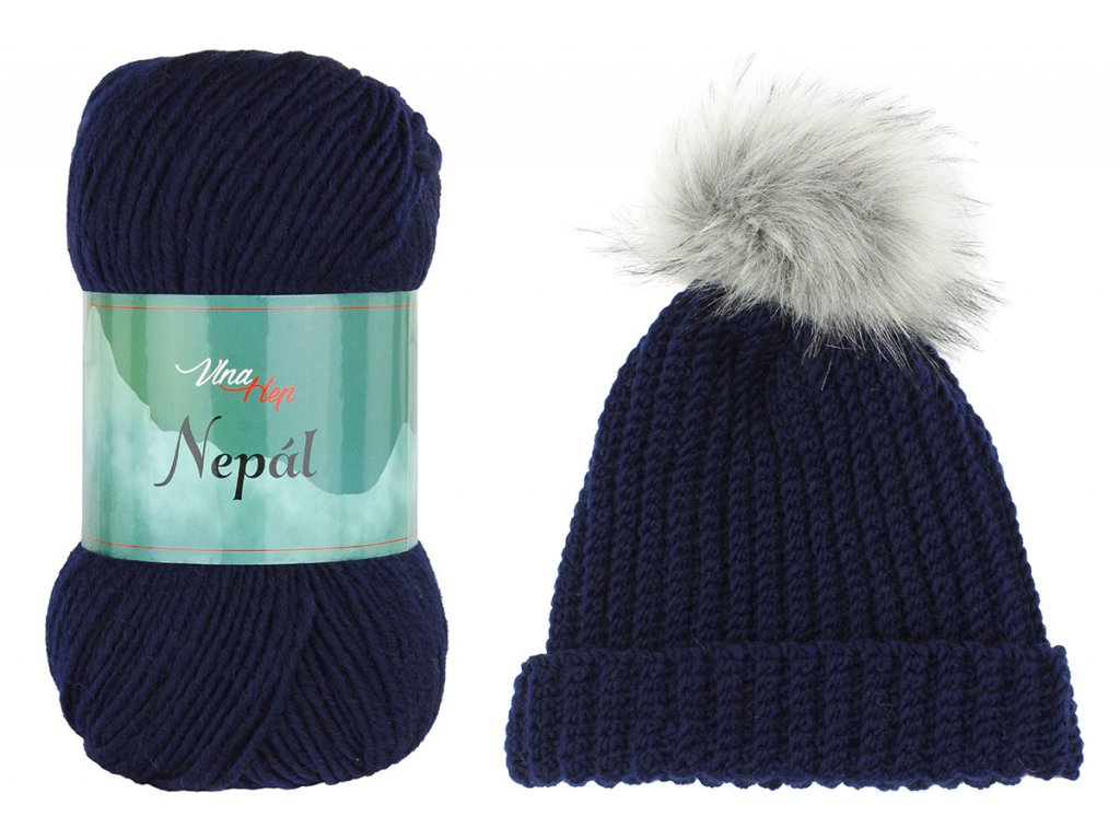 Vlna-hep Nepál 6108 tmavě modrá
