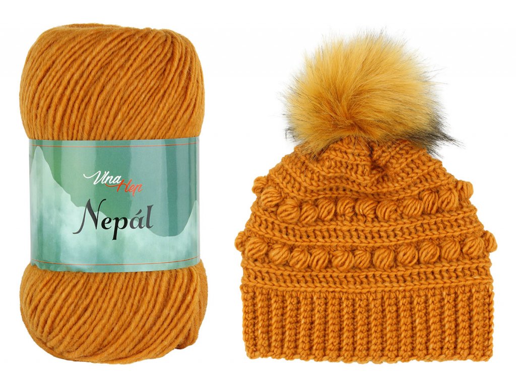 Vlna-hep Nepál 6489 hořčicová