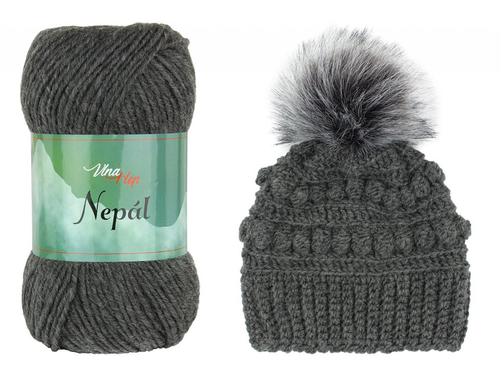 Vlna-hep Nepál 6235 tmavě šedá