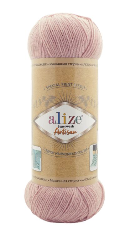Alize Superwash Artisan 161 starorůžová
