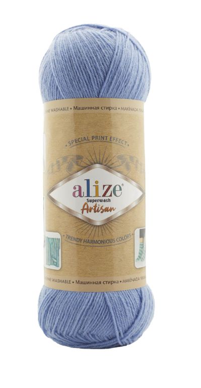 Alize Superwash Artisan 432 modrá