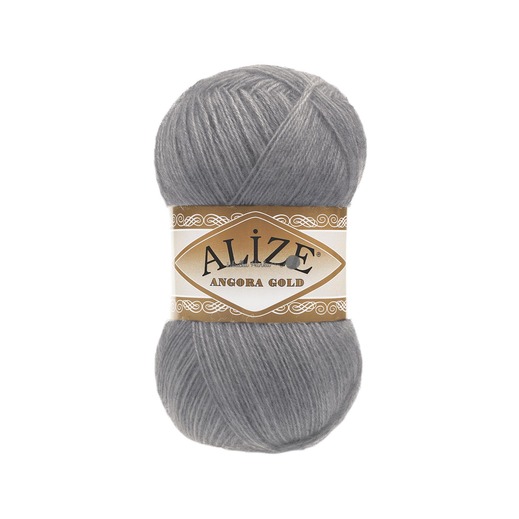 Příze Alize Angora gold 87 tm. šedá