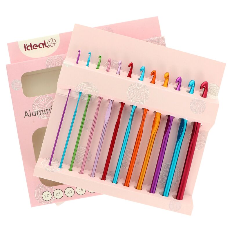 Sada háčků hliníkových 12ks IDEAL v papírovém obalu