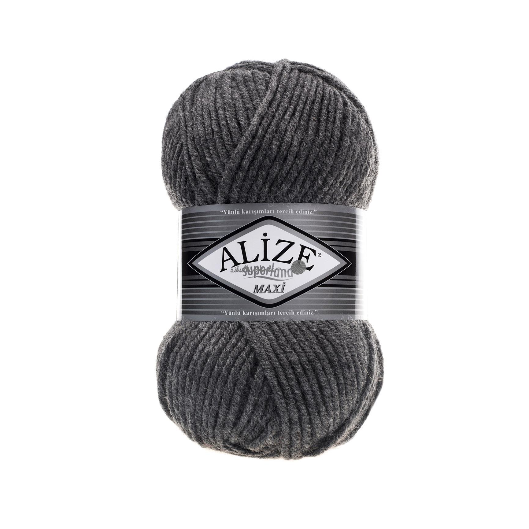 Alize Superlana maxi 182 tm. šedá melange