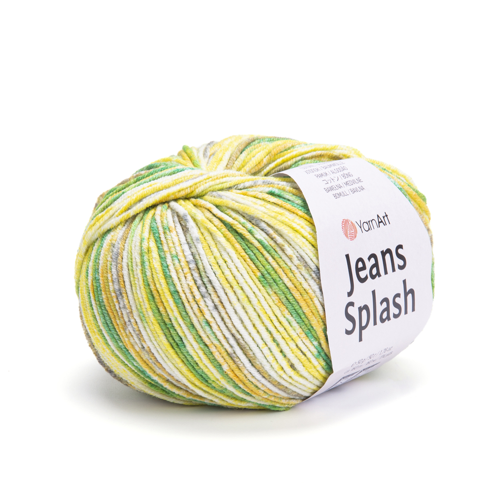 YarnArt Jeans Splash 948 žluto-zelená