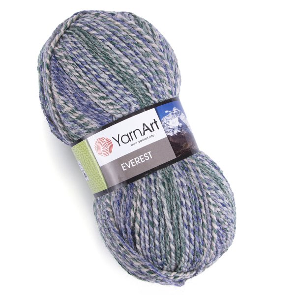 YarnArt Příze Everest 7055 modro-zeleno-béžová