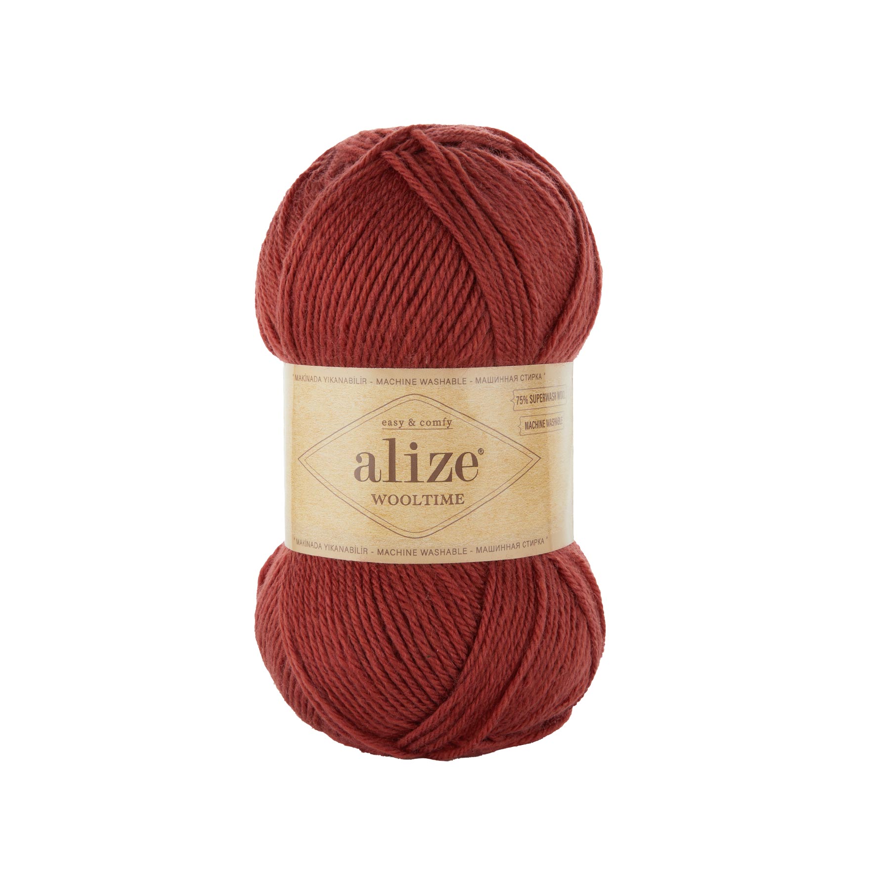Alize Příze Wooltime 36 rezavo-karmínová