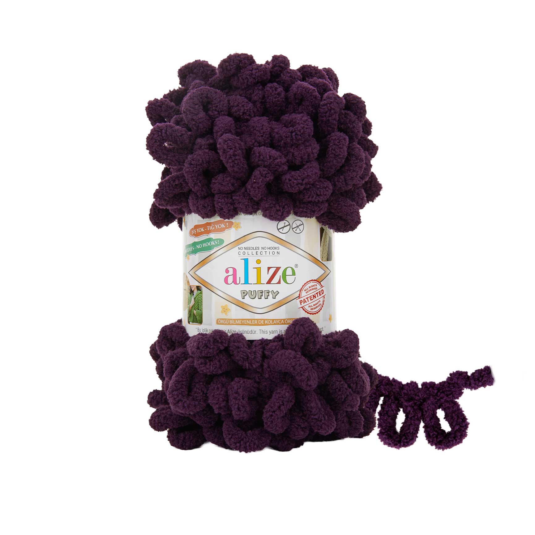 Alize Příze Puffy 986 švestková