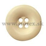 Knoflík čtyřdírkový 34mm krémová