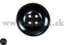 Knoflík čtyřdírkový 34mm černá
