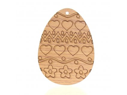 Dekorace Velikonoční vejce srdíčka