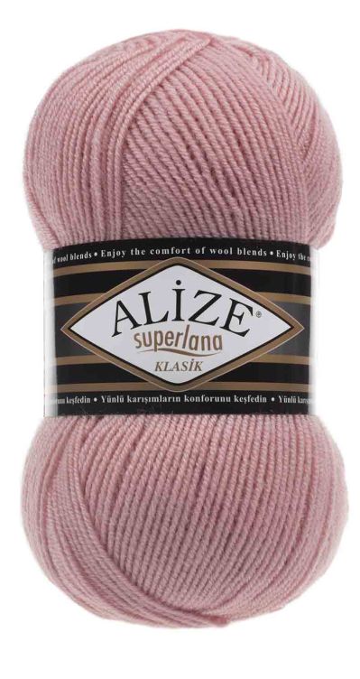 Příze Alize Superlana klasik 161 pudrová růžová